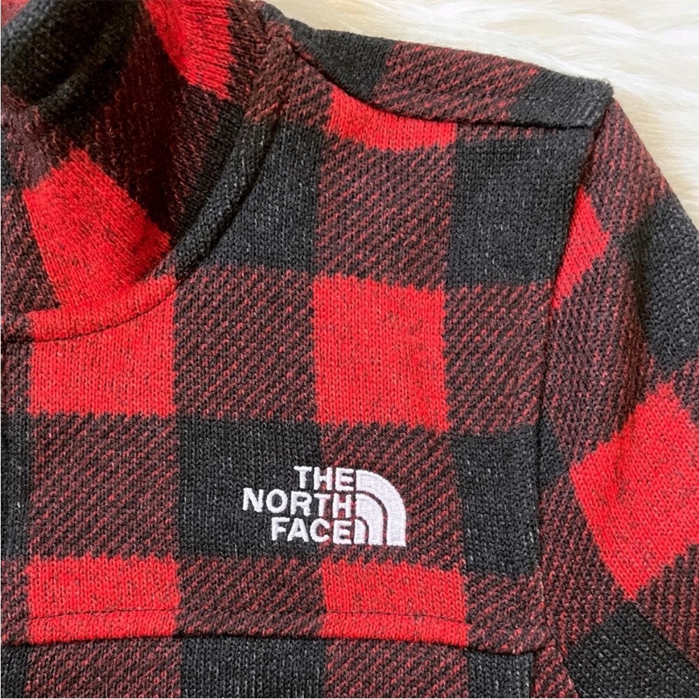 The North Face Women’s Buffalo Plaid Maggy Sweater Fleece Jacket - Picture 4 of 8